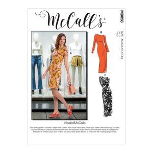McCalls M8058 Sewing Pattern‎ Misses Dresses Sizes 6-14 Fitted Pullover Knits